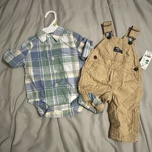 Carter’s Oshkosh baby boy overalls set